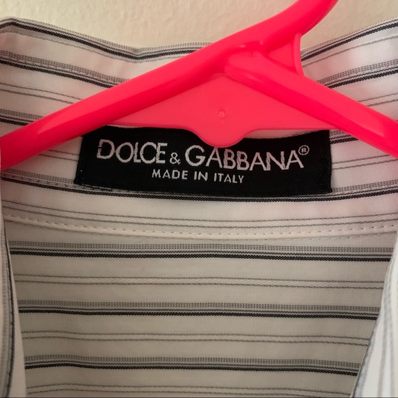 Dolce & Gabbana Striped Button Down Shirt 38 - Picture 4 of 4
